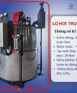 Nồi hơi trực lưu đốt dầu, đốt gas