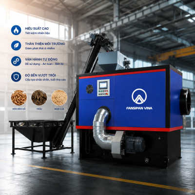 Đầu đốt viên nén sinh khối wood pellets ghi động — Giải pháp đốt biomass cho lò hơi lò sấy 6 Đầu đốt viên nén sinh khối wood pellets ghi động
