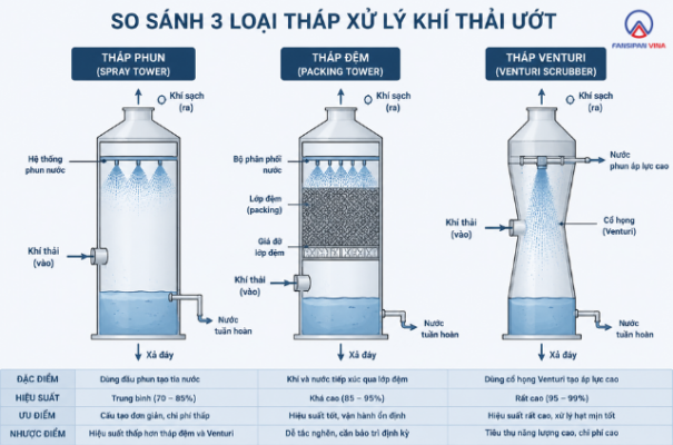 Wet Scrubber (Lọc Bụi Ướt): Các Loại, Nguyên Lý Và Ứng Dụng 2 Wet Scrubber Loc Bui Uot Cac Loai Nguyen Ly Va Ung Dung